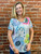 Shana Watercolor Flower Hi-Low Top