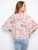 Charlie B Scroll Floral Tie Hem Blouse