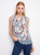 Charlie B Bella Ruffle Collar Sleeveless Top