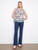 Charlie B Bella Ruffle Collar Sleeveless Top