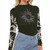 Anita Bradley Black Sun & Yoga Hands Mesh Top