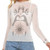 Anita Bradley White Celestial & Yoga Hands Mesh Top