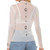 Anita Bradley White Celestial & Yoga Hands Mesh Top