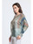 TINA Stephens Vertical Brush Army with Gold Batwing Sweater