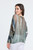 TINA Stephens Vertical Brush Army with Gold Batwing Sweater