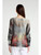 TINA Stephens Abstract Batwing Sweater