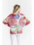 TINA Stephens Garden Poppies Batwing Sweater