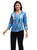 Parsley & Sage Vivid Blue Abstract Top