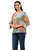 Parsley & Sage Patchwork Print Slub Top    