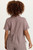 XCVI Mink Stripe Gauze Ruched Top