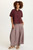 XCVI Raisin Linen Henley Top