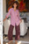 XCVI Raisin Linen Barrel Pants