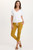 XCVI Mustard Stretch Poplin Crop