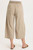 XCVI Taupe Stretch Poplin Barrel Crop