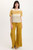 XCVI Mustard Tie-Dye Slub Jersey Top