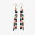 Ink + Alloy Mini Check Petite Beaded Fringe Earrings