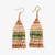 Ink + Alloy Desert Stripe Beaded Fringe Earrings
