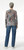 Inoah Red Static Grey Knit Top