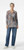Inoah Red Static Grey Knit Top