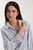 Liverpool White Stripe Scrunch Sleeve Shirt