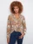 Charlie B Patchwork Twisted Hem Shirt