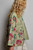 POL Sage Cotton Kantha Quilted Peplum Jacket