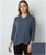 Nally & Millie Soft Denim Blue Crossover Hoodie Top