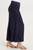 XCVI Navy Tencel Twill Gaucho Pant