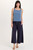 XCVI Navy Tencel Twill Gaucho Pant