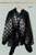 La Maison Houndstooth Poncho