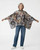Inoah Mahogany One-Size Poncho Top