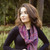 In Style Purple Paisley Merino Wool Scarf