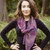 In Style Purple Paisley Merino Wool Scarf