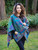 In Style Turquoise Merino Wool Scarf