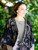 In Style Black Bird Merino Wool Scarf