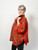 In Style Tangerine Bird Merino Wool Jacket