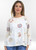 Kyla Seo Oatmeal Cotton Doodle Embroidered Top