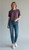 Shana Plum Crinkle Dolman Sleeve Top