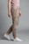 Tempo Paris Beige Leaf Crinkle Pants