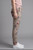 Tempo Paris Beige Floral Crinkle Pull-On Pants