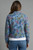 Tempo Paris Blue Floral Reversible Jacket     