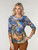 Carine Swirl Crinkle Top
