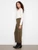 Charlie B Olive Twill Barrel Crop Pant