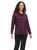 Parsley & Sage Plum Grid Cowl Neck Top