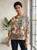 LOOWIE Multicolor Zebra Floral Printed Sweater