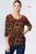 Et' Lois Hazy Red Square Soft Knit Top