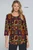 Et' Lois Hazy Red Square Soft Knit Top