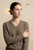 Lumusae Undyed Cashmere V-Neck Sweater
