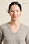 Lumusae Undyed Cashmere V-Neck Sweater