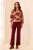Tribal Cherry Stretch Straight Jean